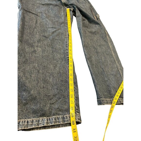 Levi Strauss Signature Workwear Carpenter Blue Jeans Sz 42x30 Vintage - Picture 7 of 12